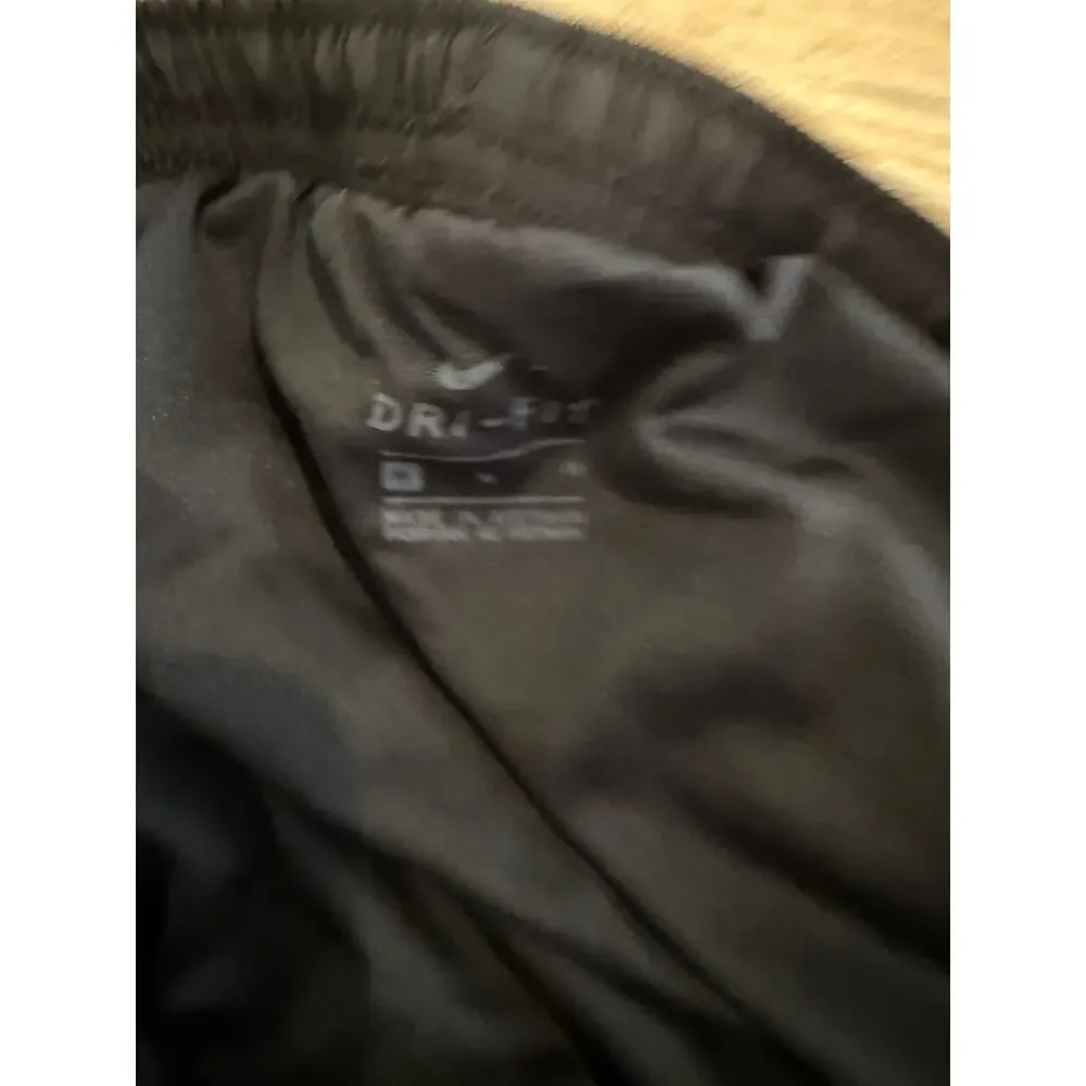Nike Dri Fit Running Shorts Black Lime Green M